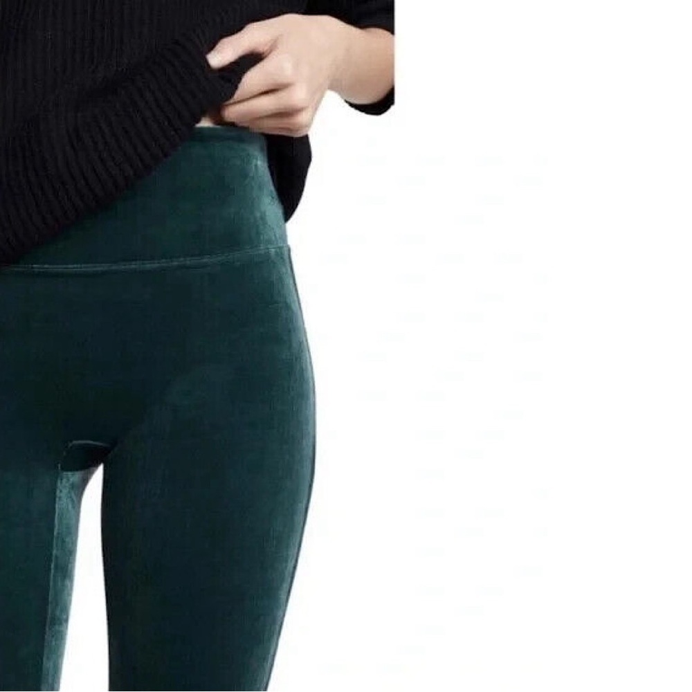 SPANX Velvet Tummy Control Malachite High Rise Leggings - Picture 10 of 10